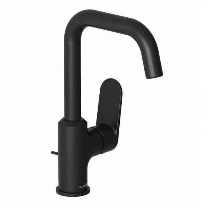 Смеситель для раковины Kludi X1 320273975 цвет Черный матовый