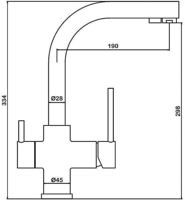 Смеситель для кухни Swedbe Selene Plus 8147 Бронза