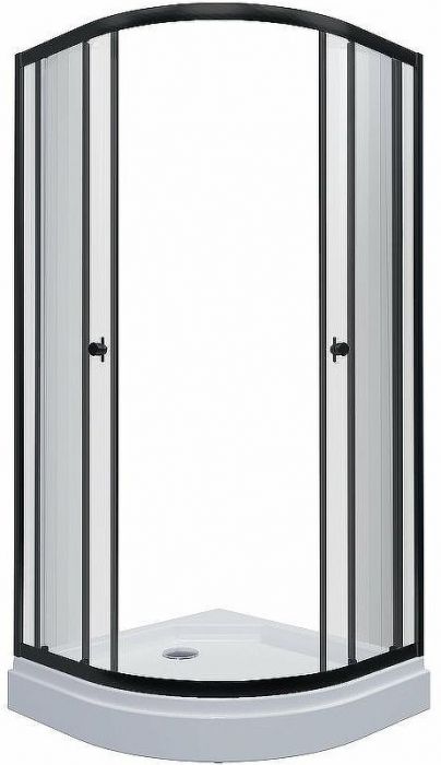 Душевой уголок Triton Альфа-Блэк 90х90 Щ0000054223 профиль Черный стекло прозрачное