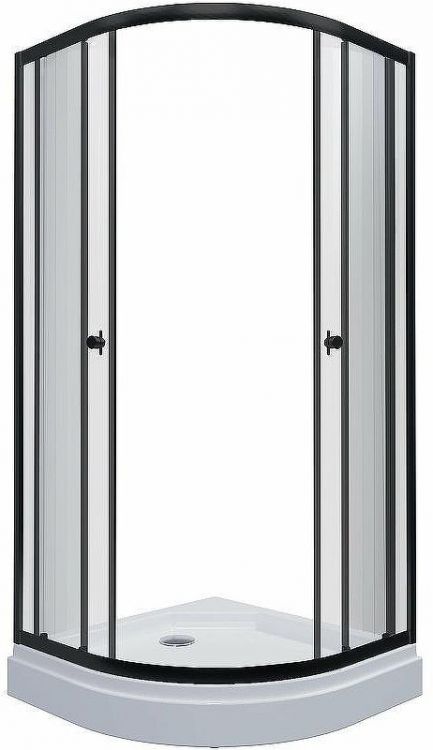 Душевой уголок Triton Альфа-Блэк 90х90 Щ0000054223 профиль Черный стекло прозрачное