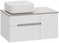 Тумба с раковиной Misty Роял 80 УТ000014961 подвесная Белая матовая