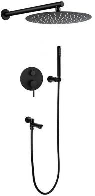 Душевая система FILARETE Roun FL1020BL цвет Черный матовый