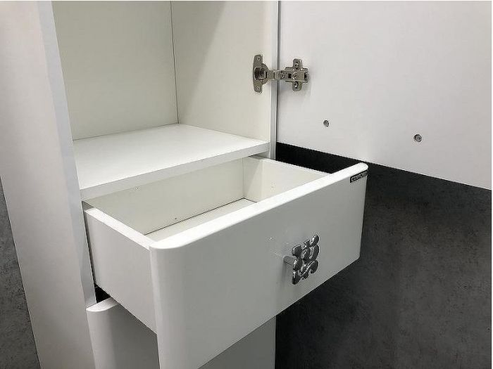 Шкаф пенал Comforty Монако 40 R 00003129168 Белый глянец