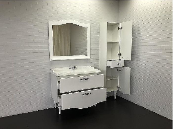 Шкаф пенал Comforty Монако 40 R 00003129168 Белый глянец