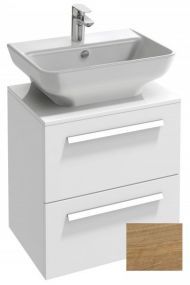 Тумба под раковину 55 см Jacob Delafon Struktura EB1387-E16 ореховое дерево