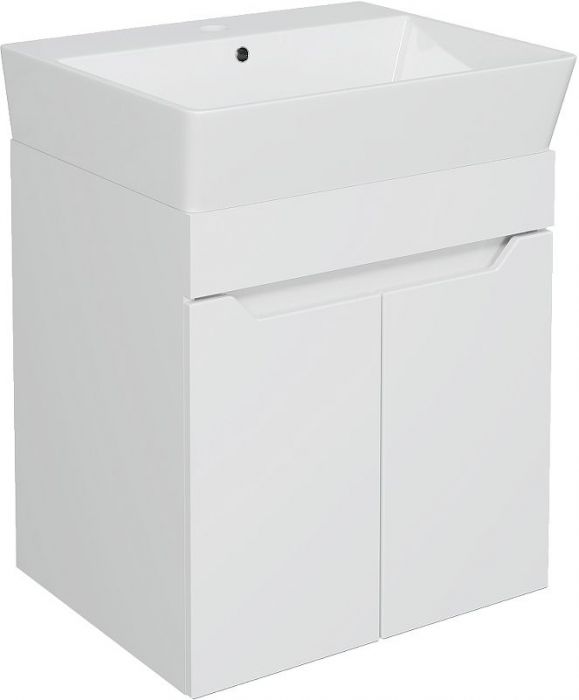 Тумба с раковиной DIWO Архангельск 50 подвесная цвет Белый
