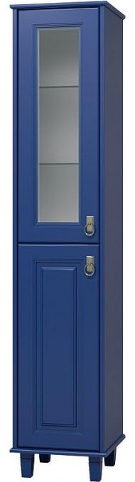 Шкаф пенал Misty Версаль 37 L П-Вер05035-111ВСЛ Синий матовый
