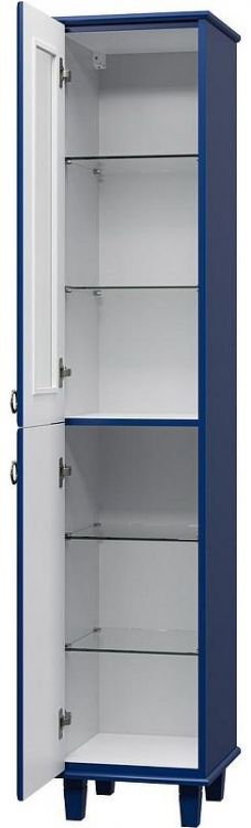 Шкаф пенал Misty Версаль 37 L П-Вер05035-111ВСЛ Синий матовый Шкаф пенал Misty Версаль 37 L П-Вер05035-111ВСЛ Синий матовый