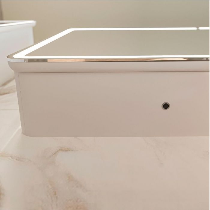 Шкаф пенал STWORKI Ольборг 40 МВК081 подвесной с подсветкой цвет Белый