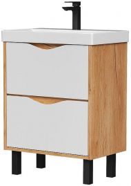 Тумба под раковину Volna Barney 60 tnBARNEY60.2Y-04 цвет Белый Дуб гудзон