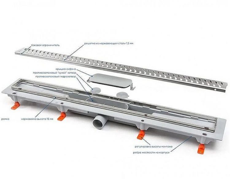 Душевой лоток Paini Harmony 650 CH650HC с решеткой Черный матовый Душевой лоток Paini Harmony 650 CH650HC с решеткой Черный матовый