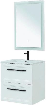 Комплект мебели для ванной STWORKI Эстерсунд 60 440919 подвесной Белый матовый
