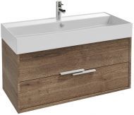 Тумба под раковину Jacob Delafon VIVIENNE, 100 см, 2 ящика, без ручек, дуб табак, EB1585-E52-E52