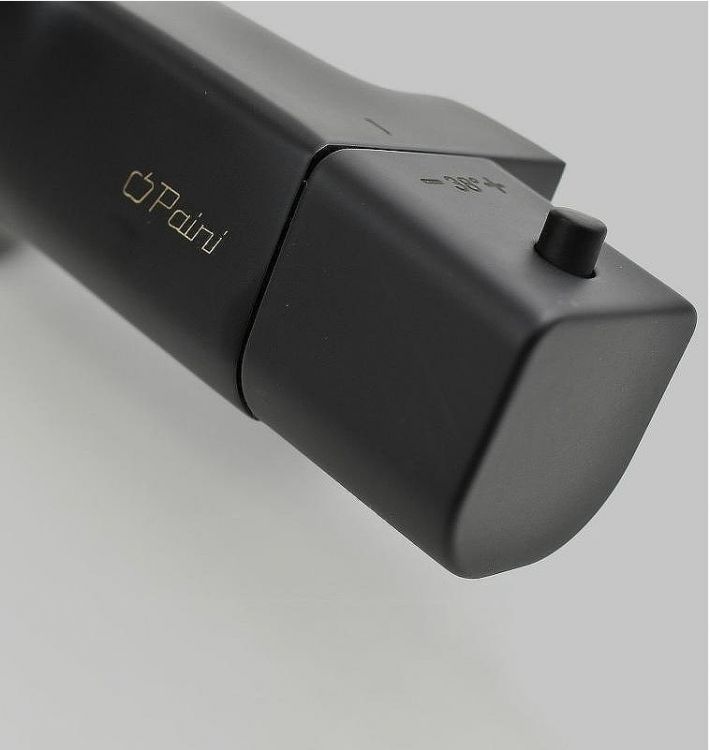 Смеситель для ванны Paini Nove 09YO111TH с термостатом Черный матовый