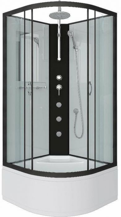 Душевая кабина Niagara Classic 80х80 NG-6707-14BKTG с гидромассажем
