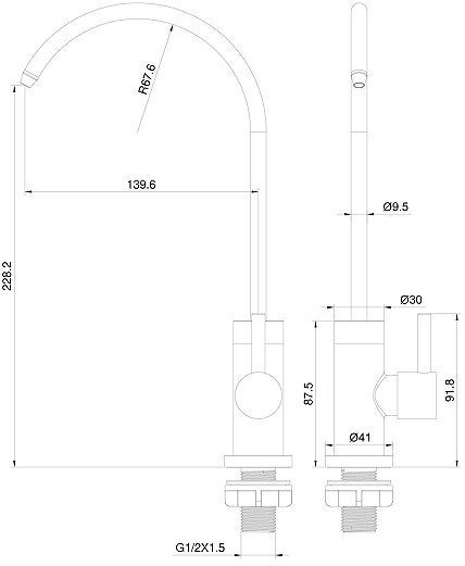 Кран для одного типа воды Wonzon & Woghand WW-AE4587-BG цвет Брашированное золото Кран для одного типа воды Wonzon & Woghand WW-AE4587-BG цвет Брашированное золото