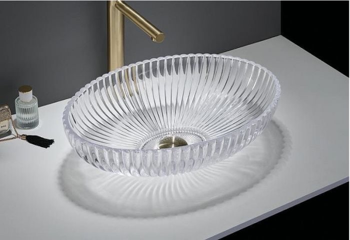 Раковина-чаша CeramaLux 51 GL49 Прозрачная