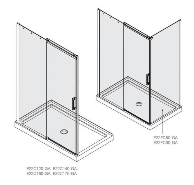 Дополнительная перегородка Jacob Delafon Contra 75x195 см, E22FC80-GA Дополнительная перегородка Jacob Delafon Contra 75x195 см, E22FC80-GA