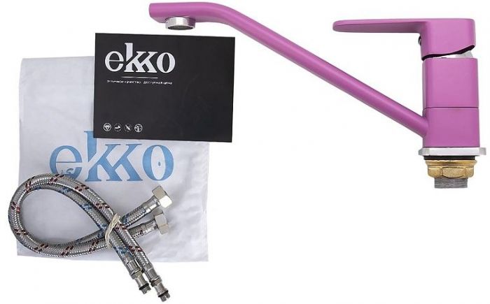 Смеситель для кухни Ekko E49302 цвет Фиолетовый