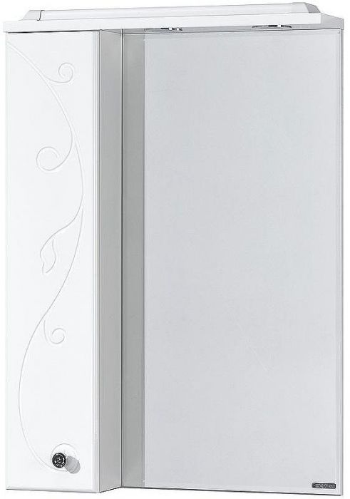 Зеркало со шкафом Aquaton Лиана 60 L 1A162702LL01L с подсветкой Белое