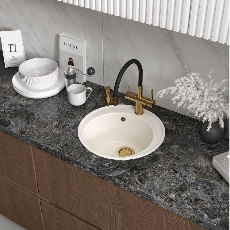 Смеситель для кухни Reflexion Lago RX9902GD цвет Брашированное золото