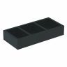 Разделительная перегородка Geberit Smyle Square для выдвижного ящика (вставка), H-образное разделение, 32.3х5.9 см, цвет темно-серый