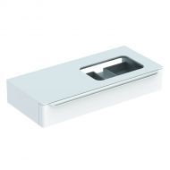 Тумба под раковину Geberit myDay, отверстие справа, 115x52, белый глянец [824160000]