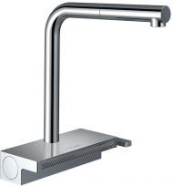 Hansgrohe Aquno Select M81 Смеситель для кухни, 1 отв., с вытяжным душем 2jet, цвет: хром