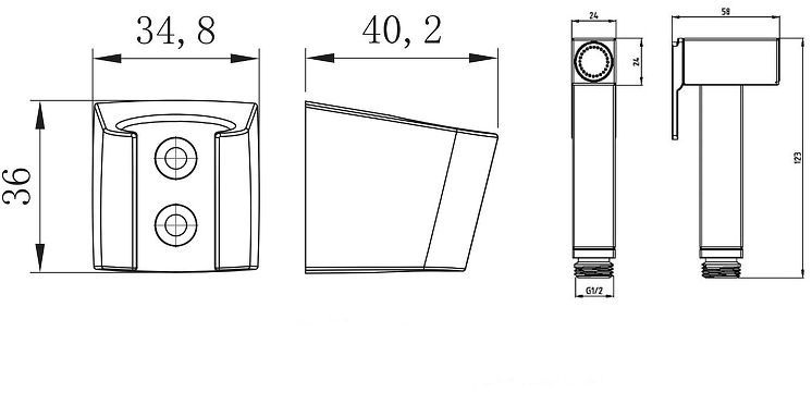 Гигиенический душ D-Lin D61044-A цвет Черный матовый Гигиенический душ D-Lin D61044-A цвет Черный матовый