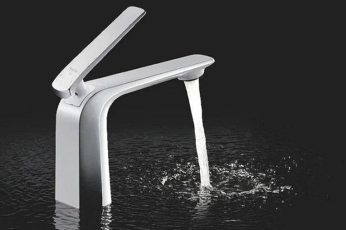 Смеситель для раковины Rose R13F R1301F Белый Хром