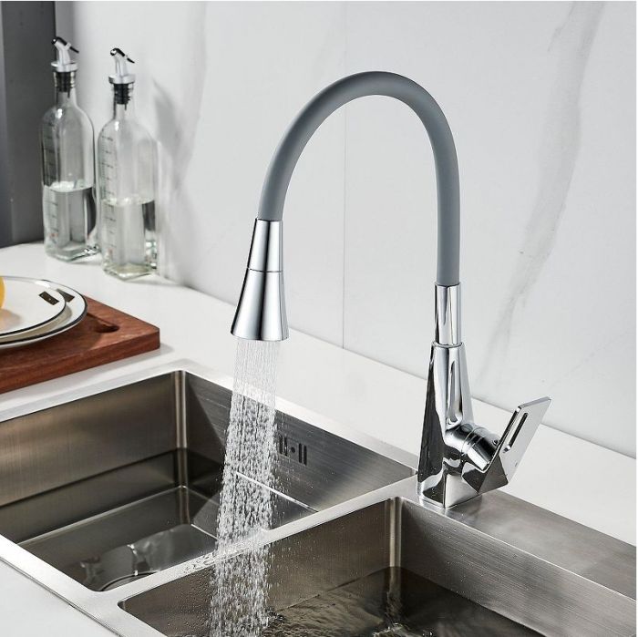 Смеситель для кухни Raffine F313-9 цвет Хром Серый