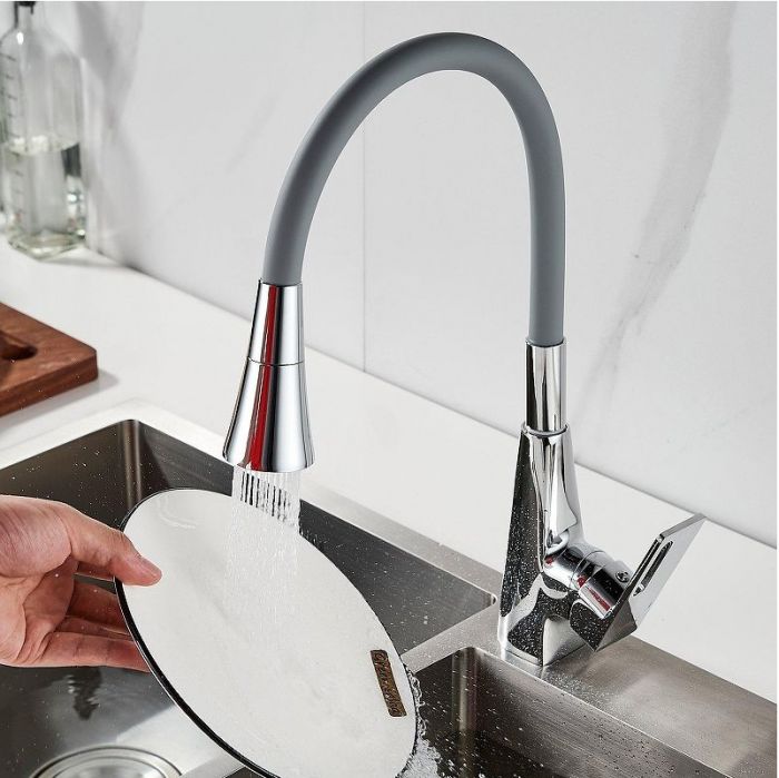 Смеситель для кухни Raffine F313-9 цвет Хром Серый