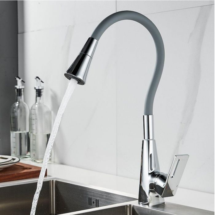 Смеситель для кухни Raffine F313-9 цвет Хром Серый