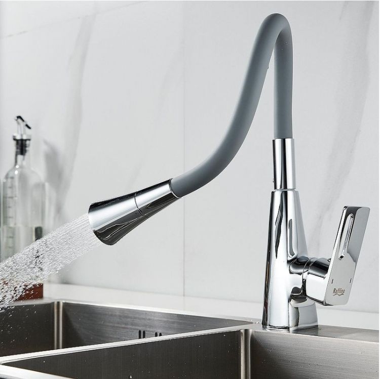 Смеситель для кухни Raffine F313-9 цвет Хром Серый