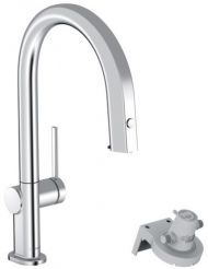 Hansgrohe Aqittura Смеситель для кухни, 1 отв., с вытяжным изливом 1jet и функцией фильтрации, цвет: хром