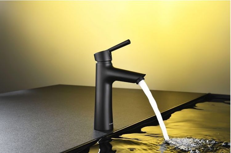 Смеситель для раковины Abelsberg Solida AMF20090MB цвет Вулканический черный Смеситель для раковины Abelsberg Solida AMF20090MB цвет Вулканический черный