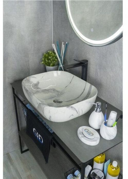 Раковина-чаша Gid Geometrico K397G125 50 54402 цвет Под камень глянцевый
