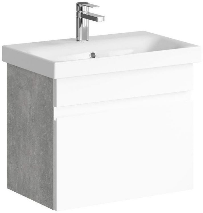 Тумба под раковину Aqwella Smart 60 SRT0106BS подвесная Бетон светлый Тумба под раковину Aqwella Smart 60 SRT0106BS подвесная Бетон светлый