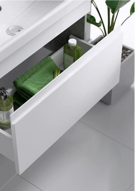 Тумба под раковину Aqwella Smart 60 SRT0106BS подвесная Бетон светлый Тумба под раковину Aqwella Smart 60 SRT0106BS подвесная Бетон светлый