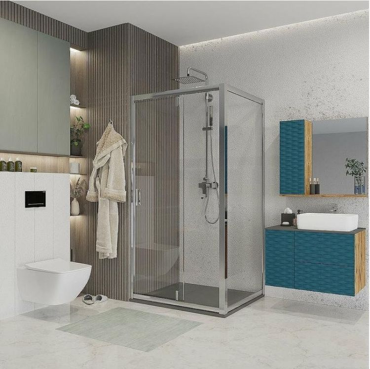 Душевой уголок Niagara Nova 100х70 NG-63-10A-A70 профиль Хром стекло прозрачное