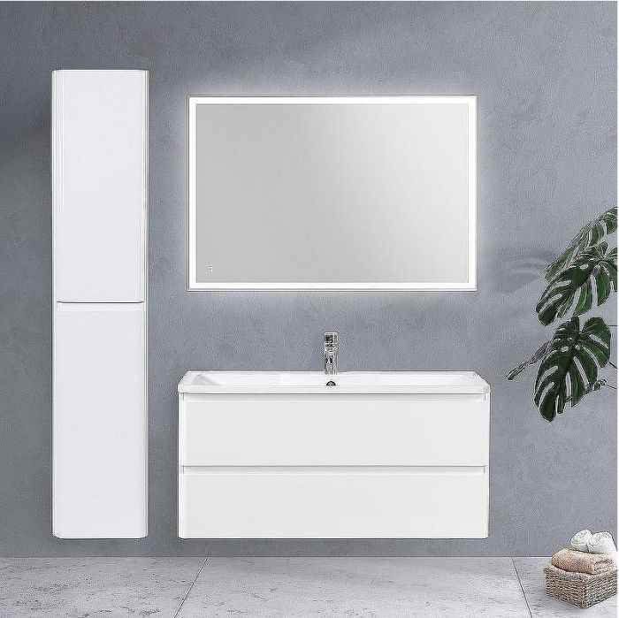Тумба под раковину BelBagno 120 ALBANO-1200-2C-SO-BL подвесная Bianco Lucido
