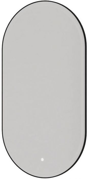 Зеркало Boheme Modern 60x110 568-B с подсветкой Черное с сенсорным выключателем и подогревом