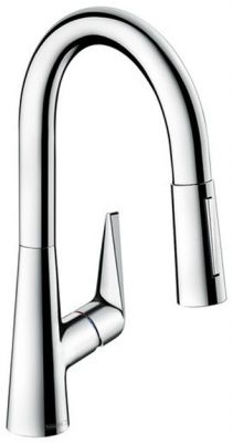 Hansgrohe Talis M51 Смеситель для кухни, на 1 отв однорычажный, поворотный излив 18.5см с вытяжным душем, 2jet, h15.2см, цвет: хром