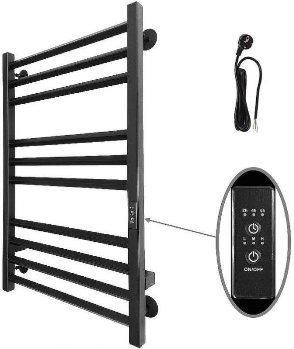 Электрический полотенцесушитель Altasan АрмадаПроф 80х50 АрмадаПрофР8050ЧМ Черный муар