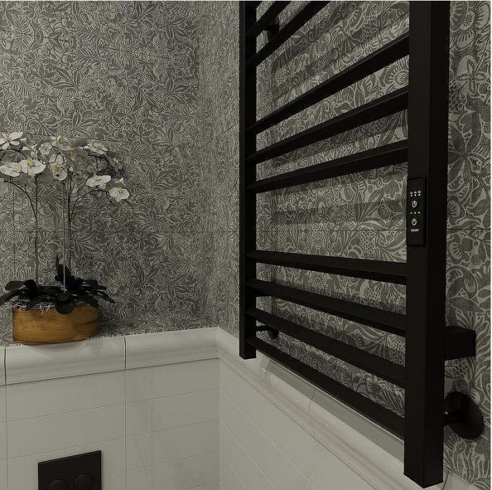 Электрический полотенцесушитель Altasan АрмадаПроф 80х50 АрмадаПрофР8050ЧМ Черный муар