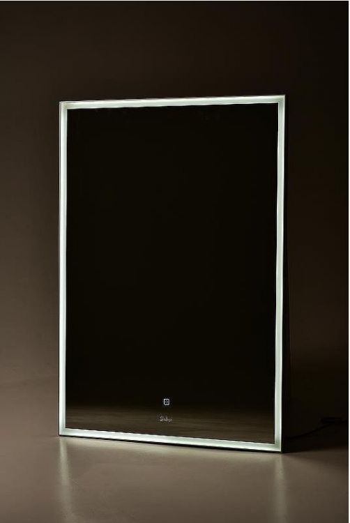 Зеркало Sintesi Kanto 70 SIN-SPEC-KANTO-CROMO-70 с подсветкой Хром матовый с сенсорным выключателем