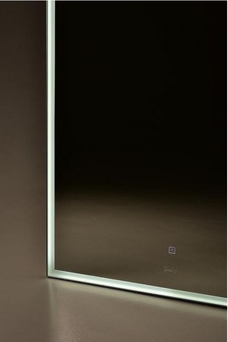 Зеркало Sintesi Kanto 70 SIN-SPEC-KANTO-CROMO-70 с подсветкой Хром матовый с сенсорным выключателем