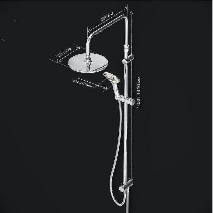 Душевая система AM.PM Gem F0790000 Хром