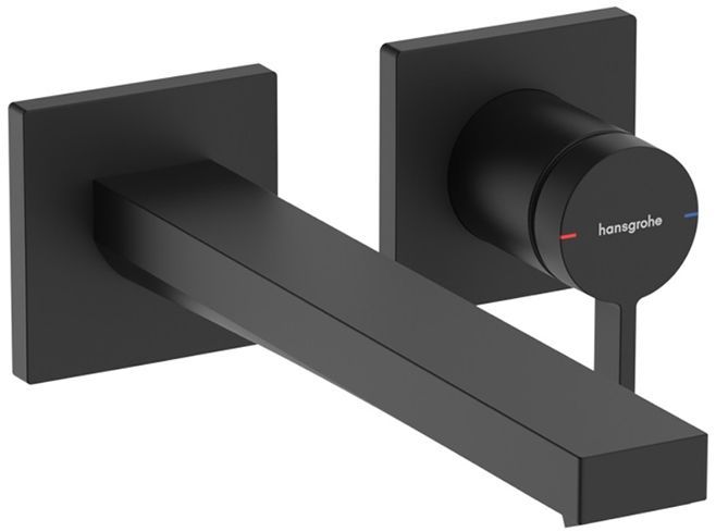 Hansgrohe Tecturis E Смеситель для раковины, настенный, цвет: черный матовый