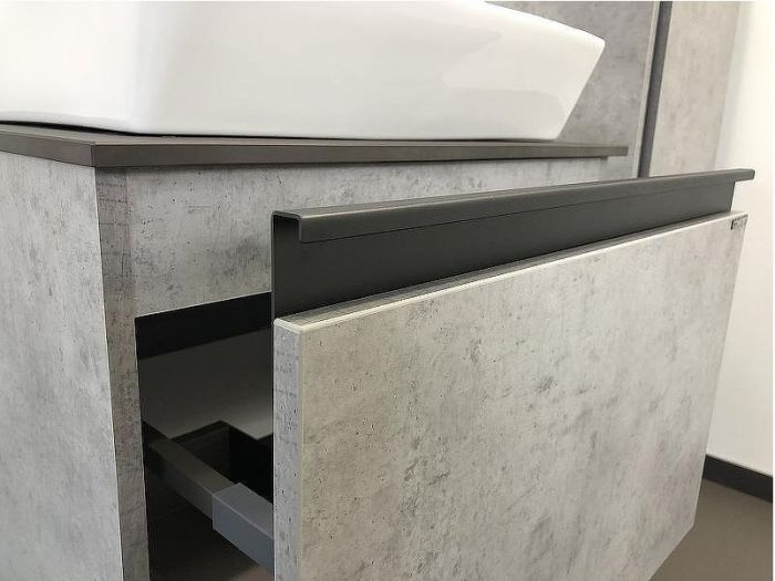 Тумба с раковиной Comforty Эдинбург 60 00-00001928 подвесная Бетон светлый